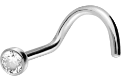 🌟 PREMIUM Nasenpiercing aus Chirurgenstahl mit Kristalldisc 🌟