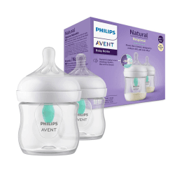 🍼 Philips Avent Babyflaschen Natural Response - 2x Babyflaschen mit AirFree Ventil, 125 ml