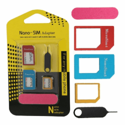 📱🔧 5 in 1 Nano-SIM-Adapter Set + SIM-Karten Entferner 📲👌