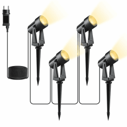 Svater LED Gartenbeleuchtung mit Strom - 4er Set Außenstrahler 🌟