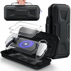 🎮 FYOUNG Tasche Zubehör für Playstation Portal - Vollschutz Bundle mit Schutzglas Bildschirmschutz 🎮