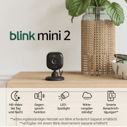 Blink Mini 2 Überwachungskamera 📹🔒💡