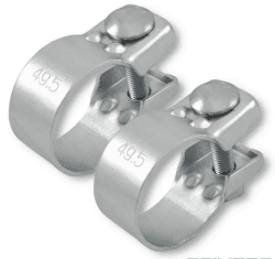 2x Breitbandschellen ø von 37-82 mm Auspuff Schelle Klemme Traktor Verzinkt (49,5 mm (48-51mm))