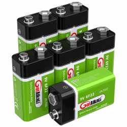 🔋🔥 Angebot: GutAlkaLi Batterien 9V Blockbatterie, 6 Stück