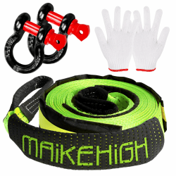 🚗 MAIKEHIGH Abschleppseil 5M x 5cm, 10 Tonnen (22.000 lbs) Tow Rope Kit Für Off-Road Recovery 🚗