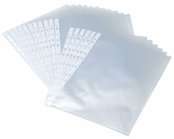 📁 Prospekthüllen A4, 100 Stück, transparent, Bantex Budget, 400105682 📁