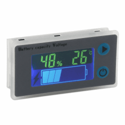 🔋📊 DollaTek Batteriekapazität Monitor 10-100V LCD-Anzeige - Batteriestand & Temperatur Meter ⚡️