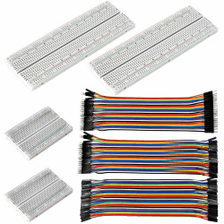 🔌🛠️ HOMURY Breadboard Kit: 2 PCS 830 & 2 PCS 400 Punkte Steckplatinen + 120-polige Kabel 🛠️🔌