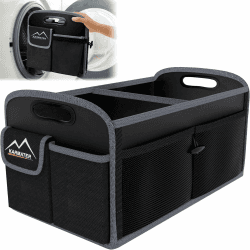 M KARMATER Kofferraum Organizer 🚗: Wasserdichte 70L Kofferraumtasche mit 2 Großen und 6 Kleinen Fächern