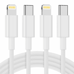 🔌📱USB C Lightning Kabel 2PACK für iPhone 14/13/12/11/X - Weiß