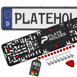 Plateholder® Rahmenlose Kennzeichenhalter Premium 🚗 | Nummernschildhalterung Auto
