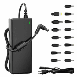 90W Universal Laptop Ladegerät 🌟 15 Stecker 🎮 Kein USB-C ⚡️