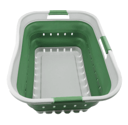 SAMMART 42L Faltbarer Wäschekorb aus Kunststoff 🧺 - Platzsparender Wäschekorb 🌟