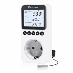 🌡️🌙 Digital Thermostat Steckdose mit Zeituhr | KT3200PROBL