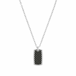 JOOP! Kette mit Anhänger Edelstahl Herren Halsschmuck 🌟 Silber 🎁 Schmuck Geschenk Box