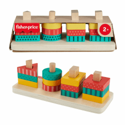 🌟 Fisher-Price Sortierspielzeug für Kleinkinder aus nachhaltigem Holz 🧩