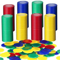 🃏🎲 400 Stücke Plastik Poker Chips, Spielchips, Bingo Chips - Sonderangebot! 🎉