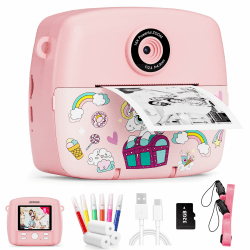 📸 Sofortbildkamera Kinder | Kinderkamera Kompaktkameras 1080P HD | Geburtstagsgeschenk Weihnachten Geschenk Spielzeug ab 3-11 Jahre 🎁