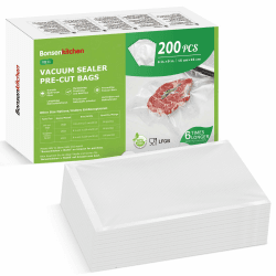 🌟 Super Deal! Bonsenkitchen Vakuumierbeutel 15x23cm, 200 Beutel Profi-Folienbeutel