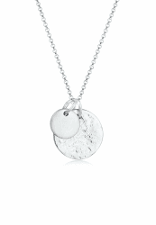 🌟 Elli Halskette Damen Plättchen Geo Organic Look in 925 Sterling Silber 🌟