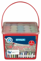 🎨🌈 Stylex 48104 - Straßenkreide im 20er Eimer 🌟