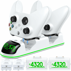 OIVO Ladegerät mit 2 wiederaufladbaren Akkus für Xbox One/Xbox Series X/S Controller - Deal!