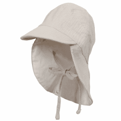 Petinard Label Musselin Schirmütze Sonnenhut mit Nacken- und Ohrenschutz für Babys und Kinder - Unisex 😎🌞