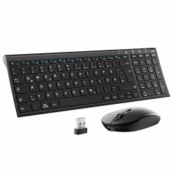 🌟 iClever 2.4G Tastatur Maus Set Kabellos: Slim & kabellos! 🌈