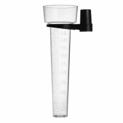 🌧️🌿 TFA Dostmann Analoger Regenmesser, 47.1015, Niederschlagsmesser, Schwarz
