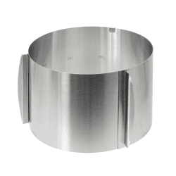🎂 Wenco Verstellbarer Tortenring mit Skala, 15cm Höhe 🍰