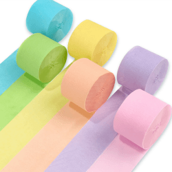 🎉 PartyWoo Krepppapier 6 Rollen 150 m | Partydeko 🎈