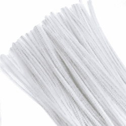 🎨 TOAOB 100 Stück Chenille Pfeifenreiniger Weiß 30 cm Lang und 6 mm Breit 🛠️