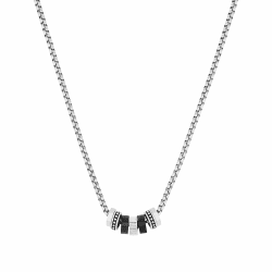 s.Oliver Kette mit Anhänger Edelstahl, 925 Sterling Silber Herren Halsschmuck 🎁