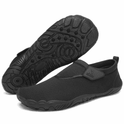 🌊 Mishansha Badeschuhe für Herren Damen Unisex | Bequeme Aquaschuhe EU 36-46 Holzkohle 38 EU 🌞