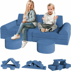 Clevich 14-Teilige Modulare Kinderspielcouch 🚀🏰