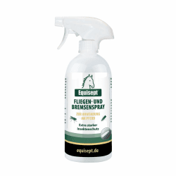 🐴🦟 Equisept Fliegenspray & Bremsenspray für Pferde 500ml - Mückenspray, Insektenspray - Dopingfrei
