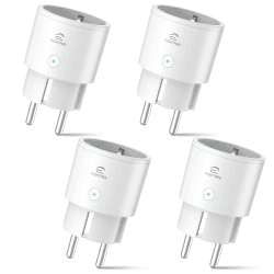 🔌🏡 Alexa Steckdose 4er Pack - Smart WLAN Steckdose mit Strommessung & Sprachsteuerung