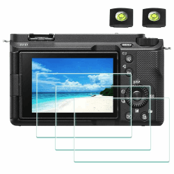 ULBTER Displayschutzfolie & Blitzschuh-Abdeckung für Sony Alpha ZVE10 II /7C II / Alpha 6700/ ZV-E1 Kamera