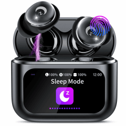 🎧 Bluetooth Kopfhörer Mini Schlafkopfhörer Bluetooth 5.4 mit Touchscreen 2025 Neue in Ear Kopfhörer Kabellos