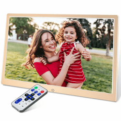 TSITSC 12 Zoll Digitaler Bilderrahmen mit Fernbedienung (Gold) 📷🌟