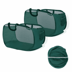🌟 Super Deal! 2 Stück Faltbarer Wäschekorb, 75L Pop up Wäschekorb Faltbar 🧺