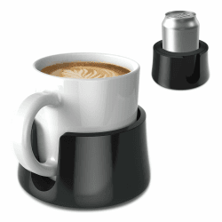 TableCoaster - Der ultimative Anti-Verschütten-Getränkehalter, Tiefschwartz 🥤🚫