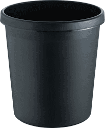 🗑️ helit H6105895 - Papierkorb „the german“ 18 Liter schwarz 🌟