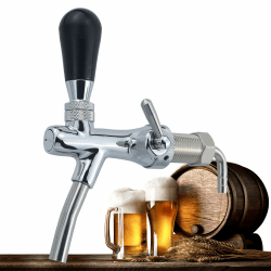 🍺🔧 Aiyomi G5/8 Verstellbarer Bierhahn | Einstellbare Bierzapfhahn Chrome