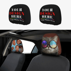 🚗🎨 Personalisierte Auto-Kopfstützenbezüge im 2er-Set! Jetzt anpassen und individuell gestalten!