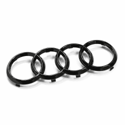 🚗 Audi Black Edition Kühlergrill Emblem 🖤