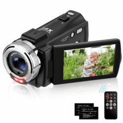 📹 ORDRO V12 Videokamera 1080P 30FPS IR Nachtsicht Vlogging Kamera für YouTube