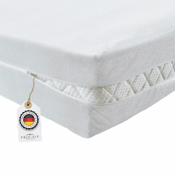 🛏️ PROCAVE Matratzenbezug Frottee unversteppt 60x200 cm | Matratzenschoner 60x200cm Höhe 10-15 cm