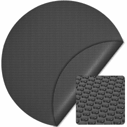 Wiltec Pool Solarfolie Ø 5 m, schwarz, Poolheizung aus 140 µ starkem PE Film