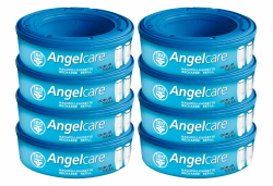 👼🏼 Angelcare 8er-Pack Original Nachfüllkassetten für Angelcare Windeleimer Comfort Plus